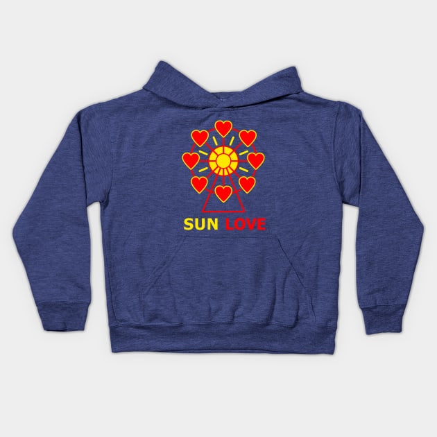 Sun Love Kids Hoodie by Heart-Sun